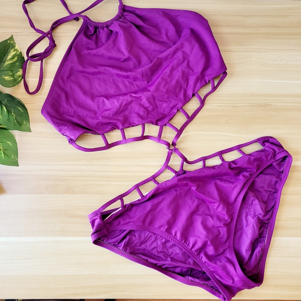 LA BLANCA Swim suit purple